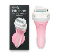 Wilkinson Sword Intuition 2in1 Soap & Shave Nourishing rasoi da donna, sapone vegano integrato, manico rasoio da donna e 1 ricarica