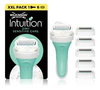 Wilkinson Sword Intuition 2in1 Soap & Shave Sensitive rasoio + testina di ricambio 6 pz