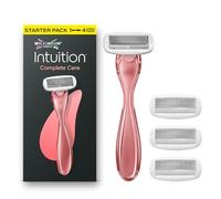 Wilkinson Sword Intuition Complete Care rasoio da donna, siero Hydra-Boost, confezione Starter, 1 manico rasoio da donna e 4 ricariche