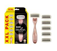 Wilkinson Sword - Intuition Complete XXL Pack - Rasoi per donna - Confezione XXL con 1 rasoio + 6 lame di ricarica - Contiene gel Skin Protect