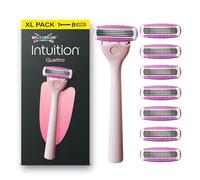 Wilkinson Sword Intuition Quattro, rasoio donna, 8 lame di ricarica