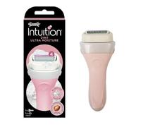 Wilkinson Sword Intuition Rasoio da Donna Ultra Moisture 2in1 Con un tocco di Burro di Karité, Rasoio per la cura personale di ogni giorno, Confezione da 1 manico riutilizzabile e 1 lama di ricambio
