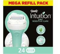 WILKINSON SWORD - Intuition Sensitive Care per le donne | non richiede gel da barba | Confezione da 24 ricariche per lame