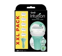 Wilkinson Sword Intuition Sensitive Care cofanetto: rasoio 1 pz + testine di ricambio 5 pz + custodia da viaggio per Donna