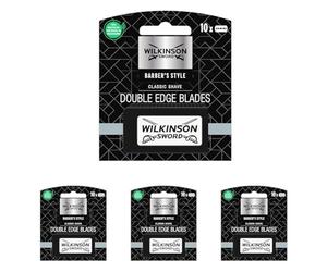 Wilkinson Sword - Lame Doppio Taglio Classic Premium Vintage Edition - Rasatura Barba Classica - Pack 10 Lame per Uomo (Confezione da 4)