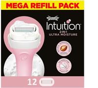 WILKINSON SWORD - Lame Intuition Ultra Moisture per donne | nessun gel da barba richiesto | Confezione da 12 ricariche per lame
