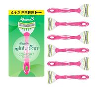 Wilkinson Sword myIntuition Xtreme 3 Comfort Sensitive rasoi da donna monouso, confezione da 4 rasoi per pelli sensibili da donna e 2 rasoi omaggio