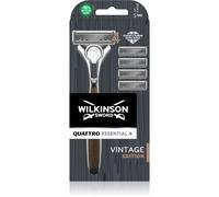 Wilkinson Sword Quattro Essential 4 Titanium Vintage rasoio + lame di ricambio 5 pz
