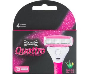 Wilkinson Sword Quattro for Women Aloe & Vit. E lame di ricambio 3 pz