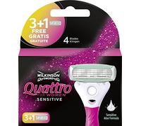 Wilkinson Sword Quattro For Women Sensitive lama di ricambio 4 pz per Donna