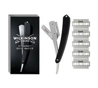 Wilkinson Sword Rasoio Cut Throat + Rasoi Di Ricambio A Doppia Lama 5 Pezzi - Rasoio di sicurezza