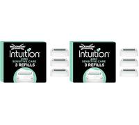 Wilkinson Sword Ricarica Rasoio Donna Intuition 2in1 Sensitive Care, Lame X3, Rasoio Quadrilama Donna (Confezione da 2)