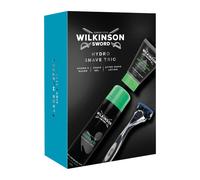 Wilkinson Sword Set: rasoio Hydro 5 + gel da barba Sensitive + balsamo dopobarba Sensitive