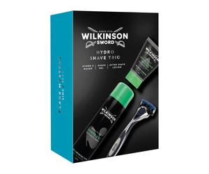 Wilkinson Sword Set: rasoio Hydro 5 + gel da barba Sensitive + balsamo dopobarba Sensitive