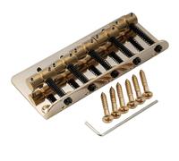 Wilkinson WBBC5 18mm Ponte Basso 5 Corde Selle in Ottone per Precision Jazz Bass, Dorato