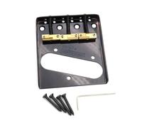 Wilkinson WTB - Ponte Telecaster vintage, 3 selle compensate in ottone per chitarra elettrica Fender Tele, intonazione precisa e aspetto elegante (nero)