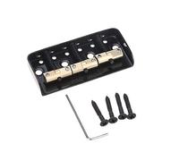 Wilkinson WTBS - Ponte Telecaster corto compensato in ottone, 3 selle per chitarra elettrica Humbucker Tele Style o vintage, nero