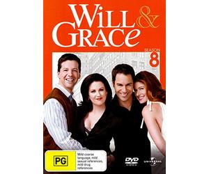 Will and Grace Season 8 | 4 Discs | NON-USA Format | PAL | Region 4 Import - Australia