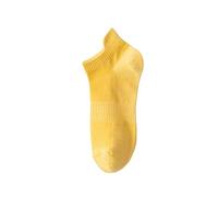 Will - Calzini da donna alla caviglia, Thin Cotton Socks Thin Athletic Running Low Cut No Show Socks with Heel Tab Tape Designer Calze con calzettoni, giallo., Taglia unica