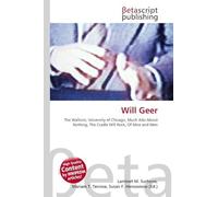 Will Geer: The Waltons, University of Chicago, Much Ado About Nothing, The Cradle Will Rock, Of Mice and Men