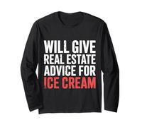 Will Give Real Estate Advice for Ice Cream |- Maglia a Manica