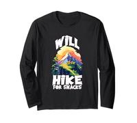 WILL HIKE FOR SNACKS Maglia a Manica