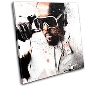 will.i.am Black Eyed Peas Abstract Musical SINGLE TELA parete arte foto stampa