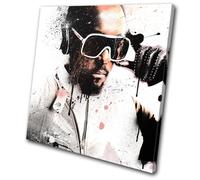 will.i.am Black Eyed Peas Abstract Musical SINGLE TELA parete arte foto stampa