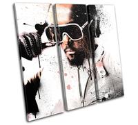 will.i.am Black Eyed Peas Abstract Musical TREBLE TELA parete arte foto stampa
