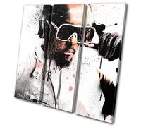 will.i.am Black Eyed Peas Abstract Musical TREBLE TELA parete arte foto stampa