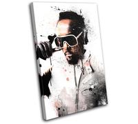 Will I am Grunge Abstract Musical SINGLE TELA parete arte foto stampa