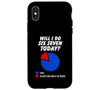 Will I Pie Chart Humor, sei sette 6 7 meme internet Custodia per iPhone X/XS