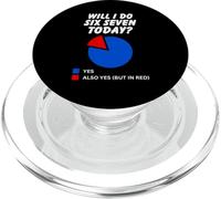 Will I Pie Chart Humor, sei sette 6 7 meme internet PopSockets PopGrip per MagSafe