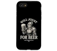 Will Joust for Beer Funny Medieval Knight Bere Opera d'arte Custodia per iPhone SE (2020) / 7/8