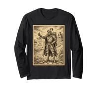 Will Joust for Beer Renaissance Fair Knight Funny Medieval Maglia a Manica