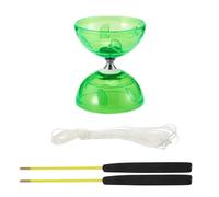 Will Like Diabolo con cuscinetti a sfera, set da giocoleria diabolo con bastoncini diabolo, per sport ricreativi, ottimo per gli sport all'aria aperta (verde)