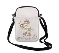 Will Mand for Coffee Borsa a tracolla con fiori carini per Aba Therapy Slp Sped Teacher Behavior Tech regalo di laurea, Will Mand Cr Regno Unito, 0