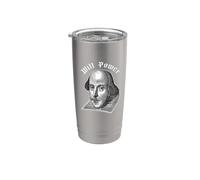 WILL POWER Divertente William Shakespeare Letteratura Meme Bicchiere termico in acciaio inox doppia parete