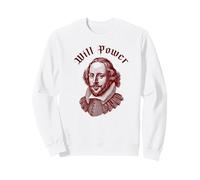 Will Power Divertente William Shakespeare Letteratura Meme Felpa