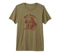 Will Power Divertente William Shakespeare Letteratura Meme Maglietta Premium
