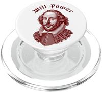 WILL POWER Divertente William Shakespeare Letteratura Meme PopSockets PopGrip per MagSafe