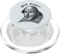 WILL POWER Divertente William Shakespeare Letteratura Meme PopSockets PopGrip per MagSafe