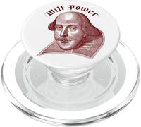 WILL POWER Divertente William Shakespeare Letteratura Meme PopSockets PopGrip per MagSafe