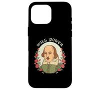 Will Power Ritratto Di William Shakespeare Con Rose Custodia per iPhone 16 Pro Max