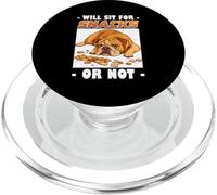 WILL SIT FOR SNACKS OR NOT PopSockets PopGrip per MagSafe