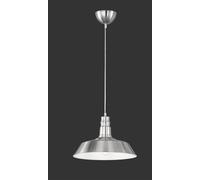 WILL SOSPENSIONE PAGODA METALLO ACCIAIO SATINATO D. 36CM 1 LUCE ATTACCO E27