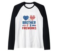 Will Trade Brother per Fireworks Independence Day ragazzi ragazze Maglia con Maniche Raglan