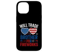 Will Trade Brother per Fuochi d'artificio 4 luglio Outfit Ragazzi Ragazze Custodia per iPhone 14