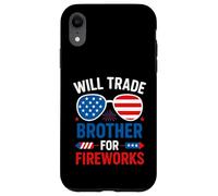 Will Trade Brother per Fuochi d'artificio Independence Day Outfit Custodia per iPhone XR