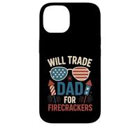 Will Trade Dad For Petardi Ragazzi Ragazza 4 di luglio vestito Custodia per iPhone 14